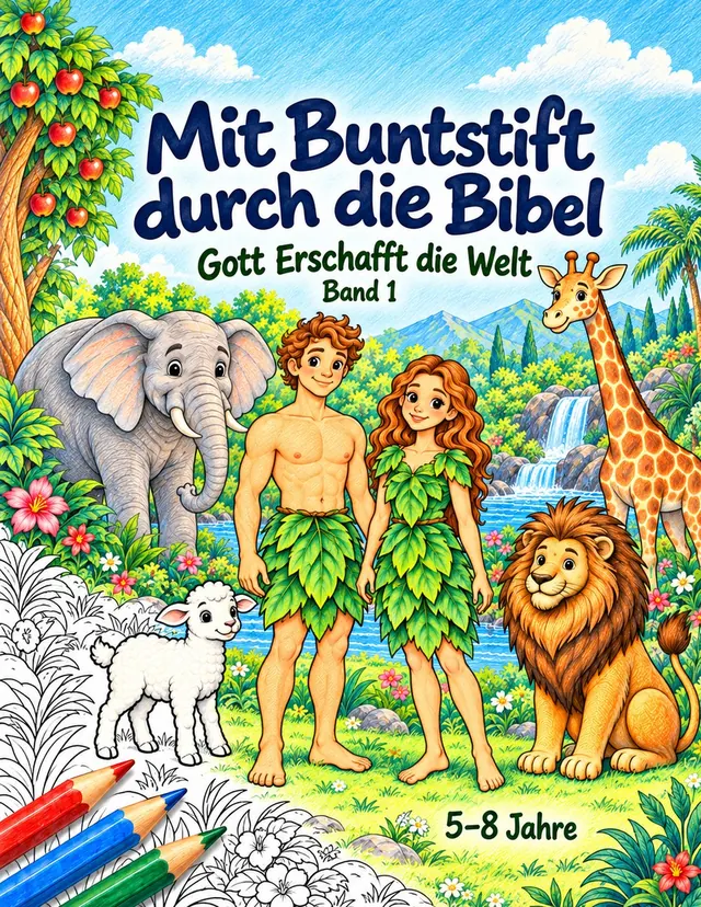 Mit Buntstift durch die Bibel: Gott Erschafft die Welt