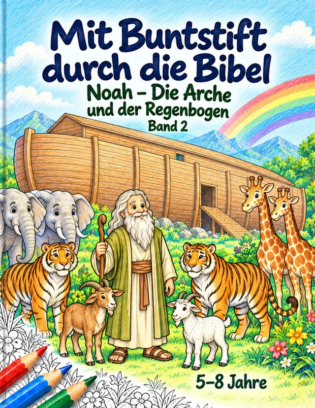 Mit Buntstift durch die Bibel: Noah – Die Arche und der Regenbogen