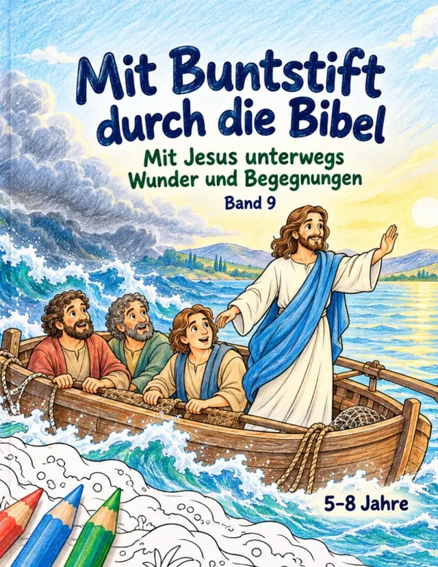 Mit Buntstift durch die Bibel: Mit Jesus unterwegs – Wunder und Begegnungen